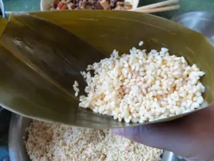 Make Meat rice dumplings step 9