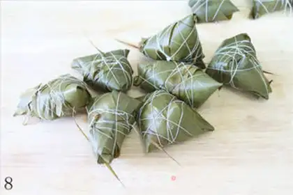 Make Purple sweet potato and corn-flavored rice dumplings step 7