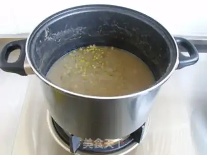 Make Mung bean ice cream step 2
