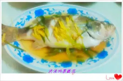 Make steamed bass step 2