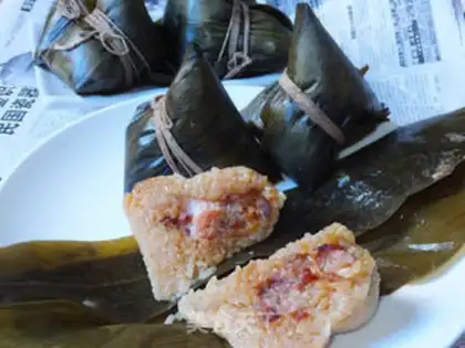 Make Meat rice dumplings step 15