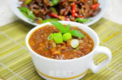 Make Diced eggplant meat sauce noodles stewed step 8