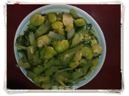 Make stir-fried broad beans with cucumber step 7