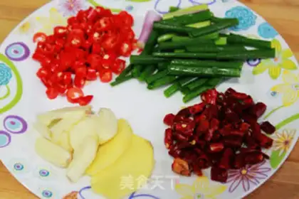 Make Pepper and sesame kidney flower step 2