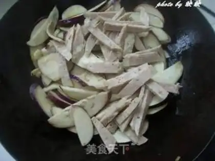 Make Braised purple eggplant with meat pie step 4