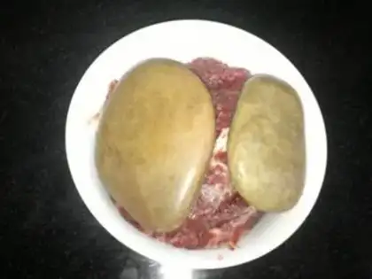 Make marinated beef step 1