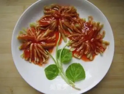 Make Chrysanthemum eggplant step 10
