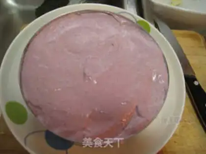 Make Mulberry mousse cake step 15