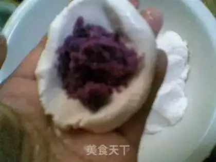 Make Purple sweet potato glutinous rice balls step 5