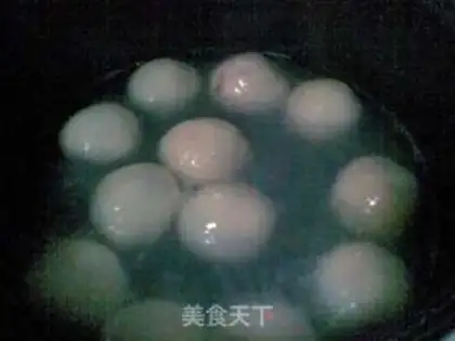 Make Purple sweet potato glutinous rice balls step 7