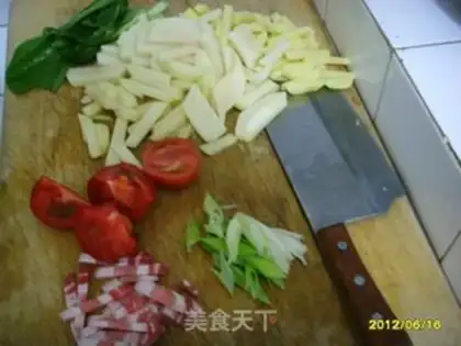 Make dough drop soup step 0
