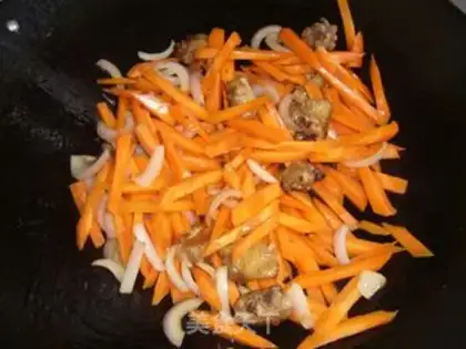 Make Xinjiang pilaf step 7