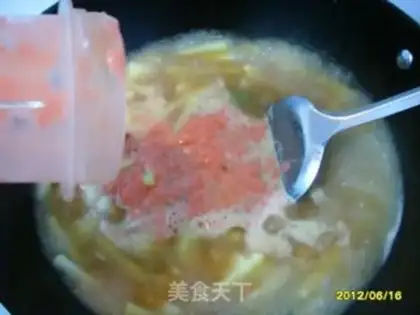 Make dough drop soup step 3
