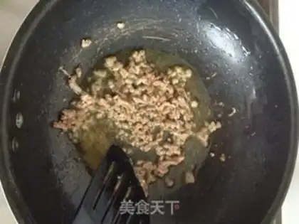 Make Minced pork, olive, green beans step 11