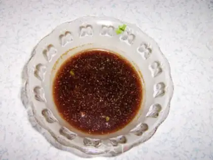Make red oil belly silk step 3