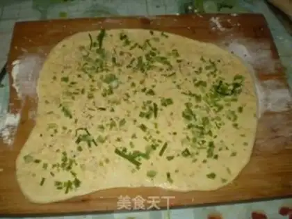Make green onion pancake step 5