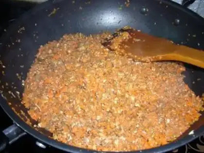 Make Home-style vegetarian bag step 6