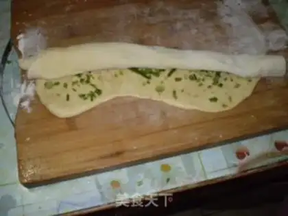 Make green onion pancake step 6