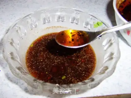 Make red oil belly silk step 8