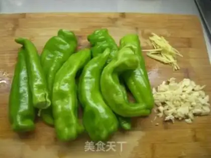 Make Sweet and sour tiger skin pepper step 0