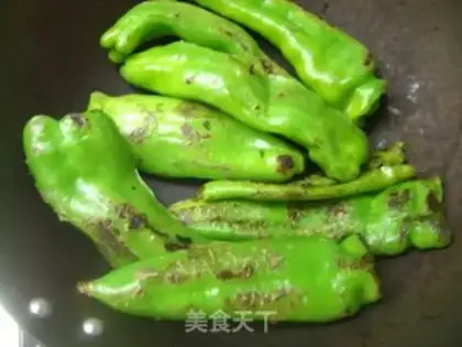 Make Sweet and sour tiger skin pepper step 2