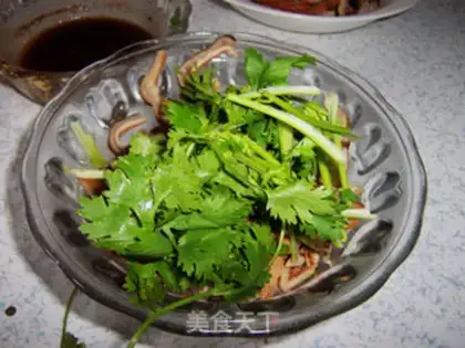 Make red oil belly silk step 10