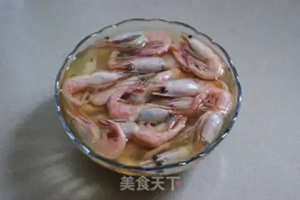 Make Finger sucking tea fragrant Arctic shrimp step 6
