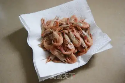 Make Finger sucking tea fragrant Arctic shrimp step 7