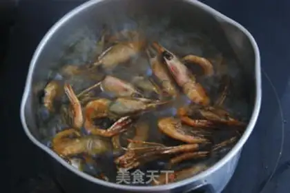 Make Finger sucking tea fragrant Arctic shrimp step 11
