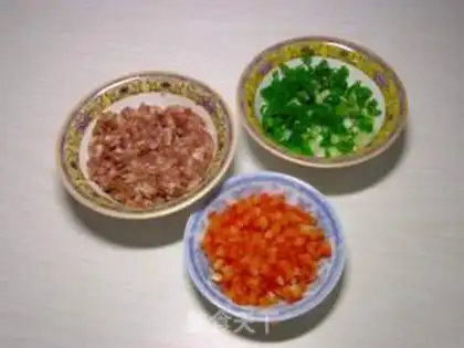 Make Minced pork and eggplant step 1