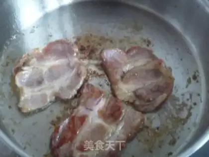 Make fried plum meat step 3