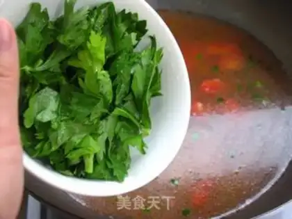 Make tomato and egg soup step 4