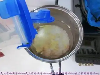 Make abalone porridge step 3