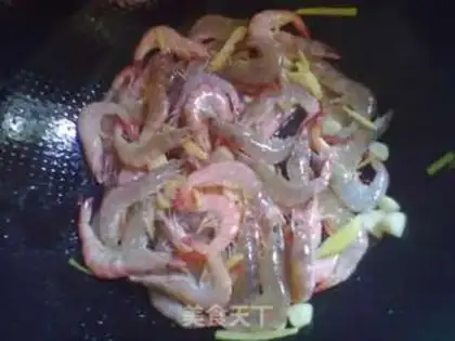Make Braised prawns step 4