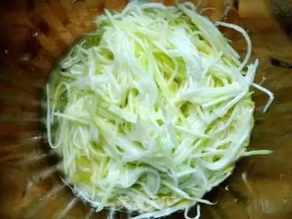 Make gourd membrane step 1