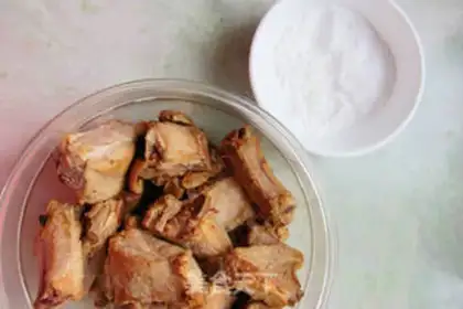 Make Roasted pork ribs with red heart potatoes step 0