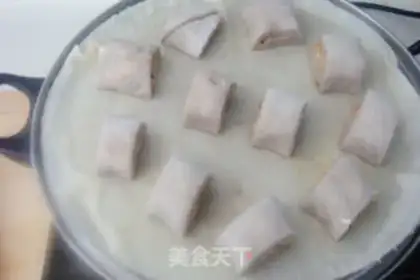 Make Millet egg porridge step 7