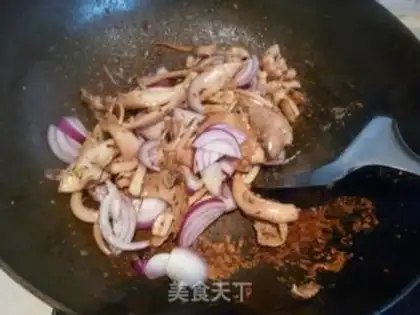 Make Cumin squid step 5