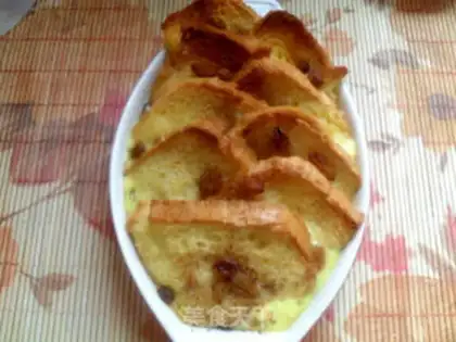 Make Fragrant toast pudding step 13