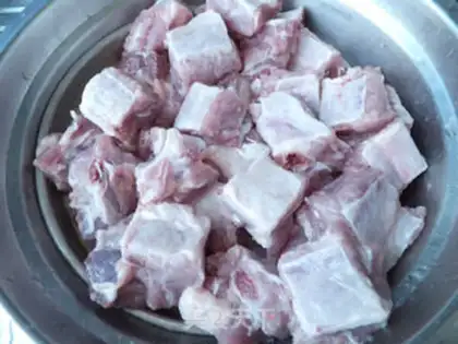 Make Big bean ribs rice dumplings step 0
