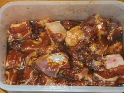 Make Big bean ribs rice dumplings step 1