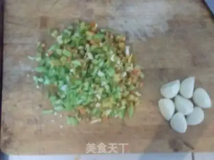 Make Garlic egg cake step 1
