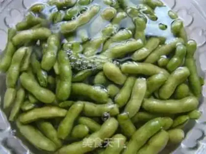 Make salted edamame step 2
