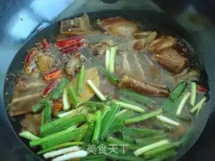 Make Braised bacon with green beans step 6
