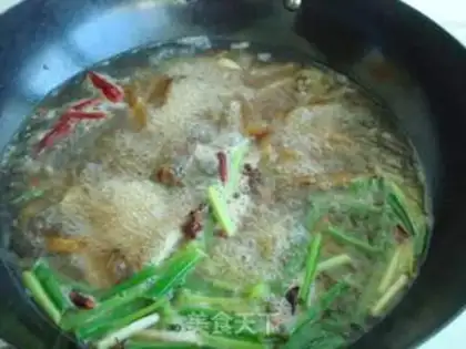 Make Braised bacon with green beans step 7