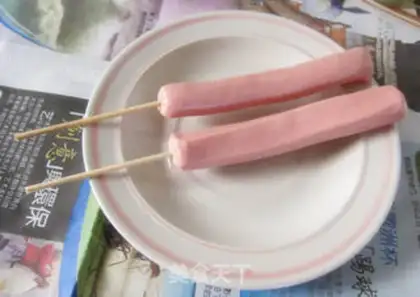 Make Bamboo stick corn hot dog step 7