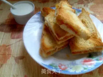 Make Mini triangle pork floss step 8