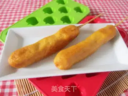 Make Bamboo stick corn hot dog step 11