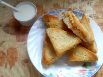 Make Mini triangle pork floss step 9