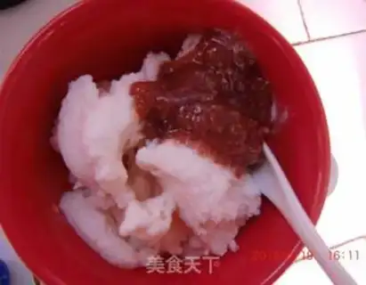 Make Homemade shaved ice step 2